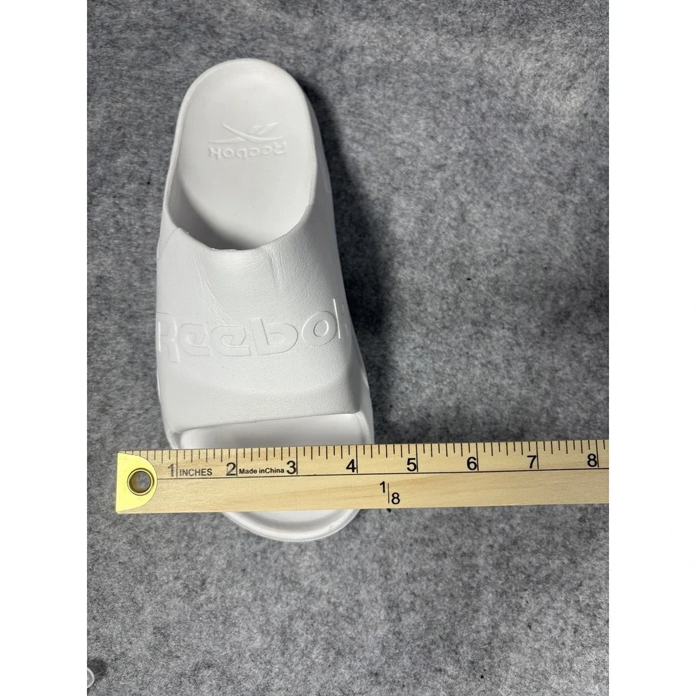 Reebok Fulgere Slide Sandals Mens 12 White Synthetic Logo Slip On